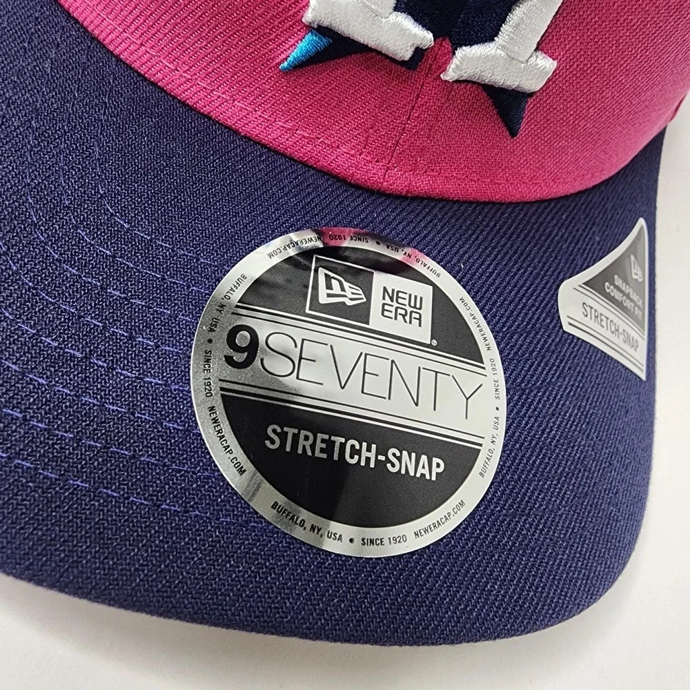 Houston Astros New Era 59FIFTY Hat Big League Chew Pink W Pin Stretch Snap NWT